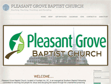 Tablet Screenshot of pleasant-grove.org